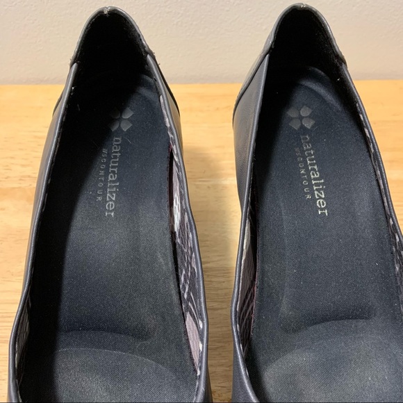 Naturalizer N5 Leather Wedge Arch Support Shoes size 7 - Picture 3 of 11